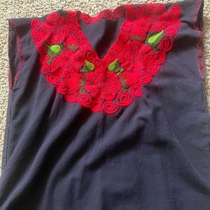 Embroidered top